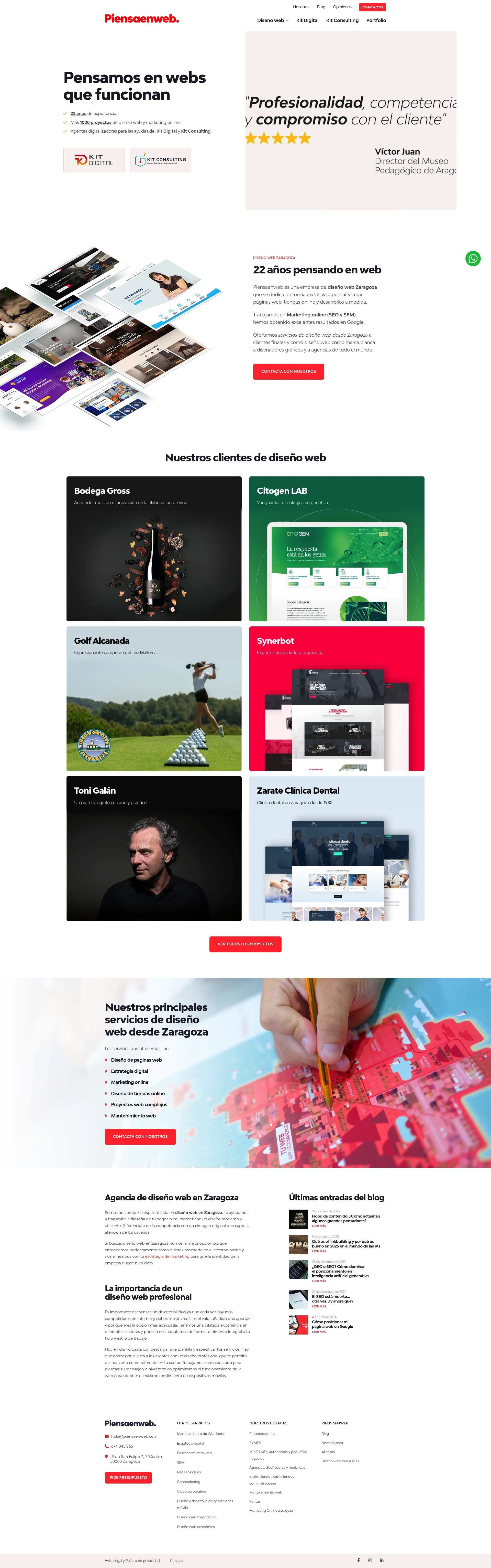 Piensaenweb - Screenshot