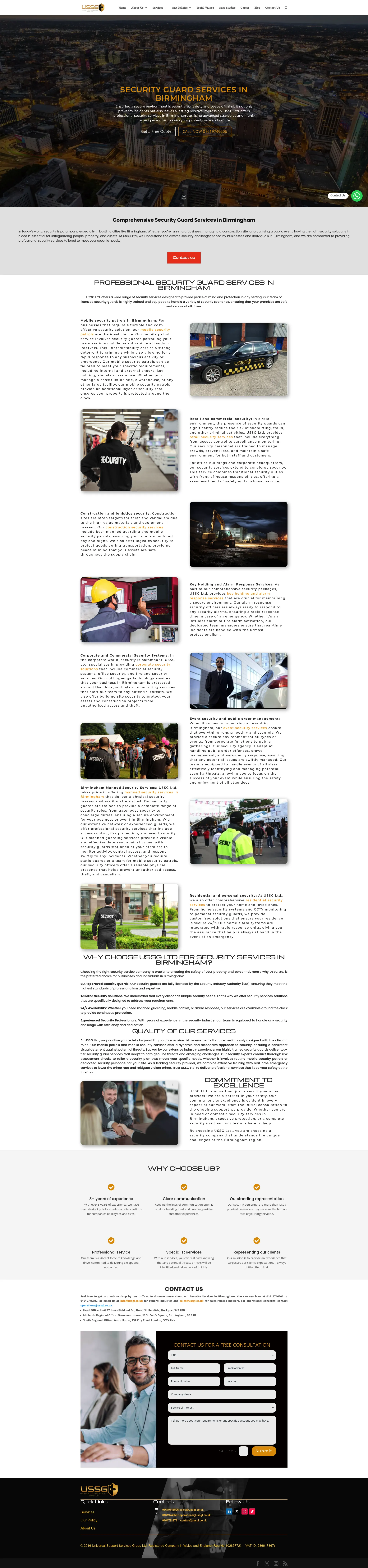 Universal Support Services Group Ltd - Screenshot